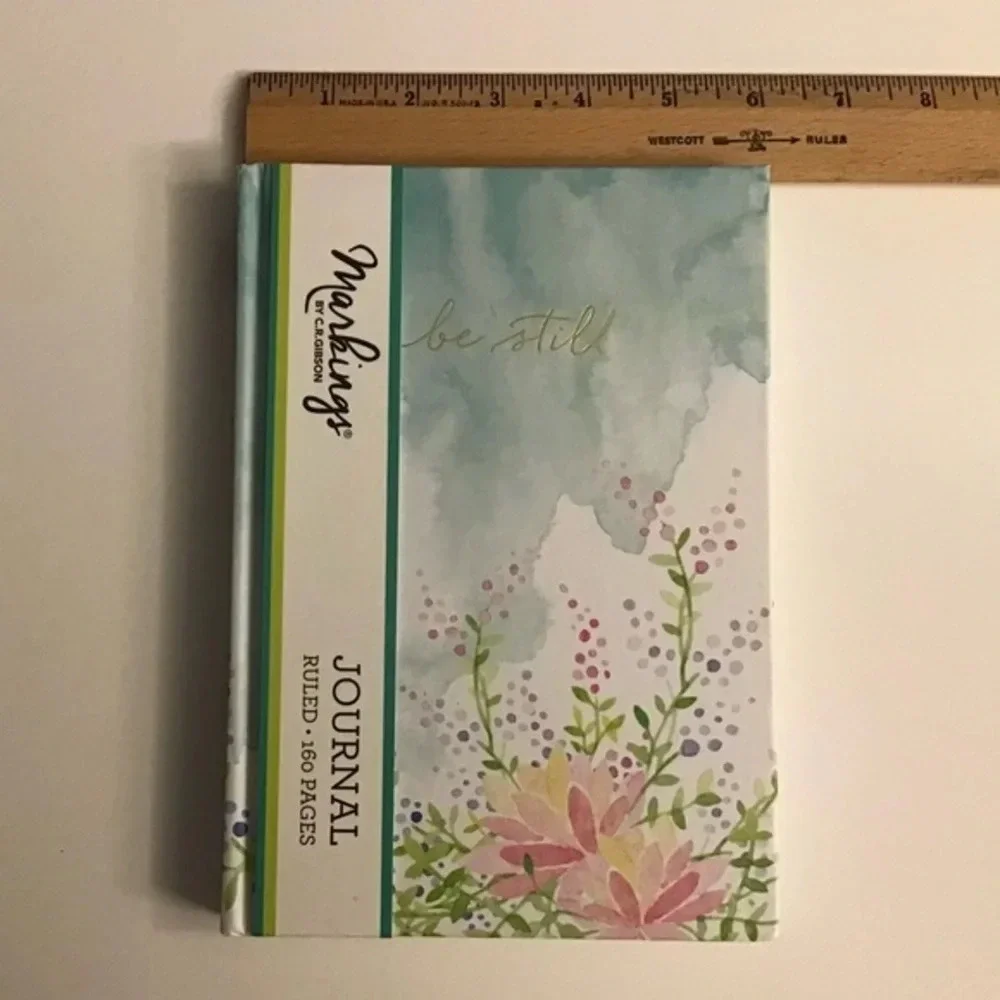 “Be Still” Floral Journal